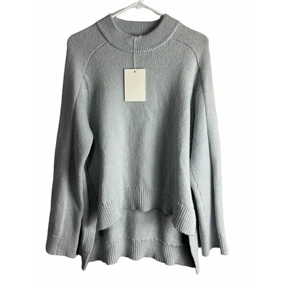 Rosetta Getty Cotton Blend Sky Blue High Low Sweater XS/S NWT - Picture 7 of 14